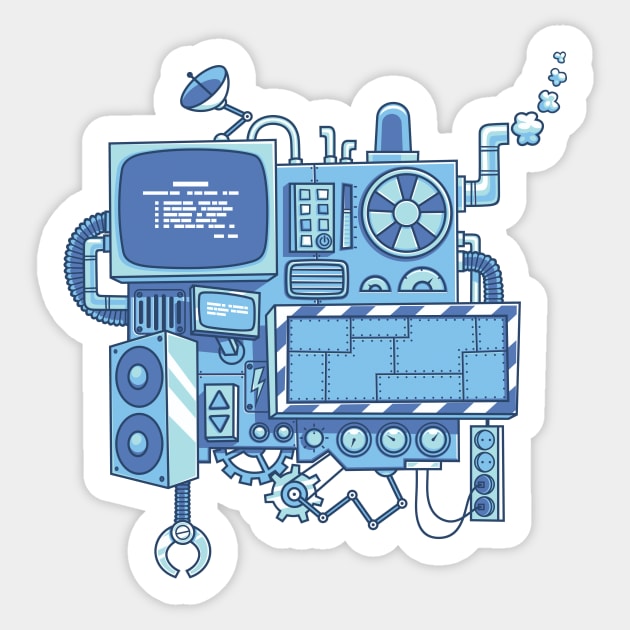 Machine 2 Sticker by Malchev